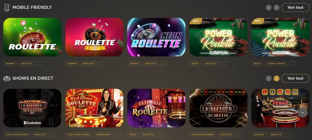 Golden Palace Casino roulette live