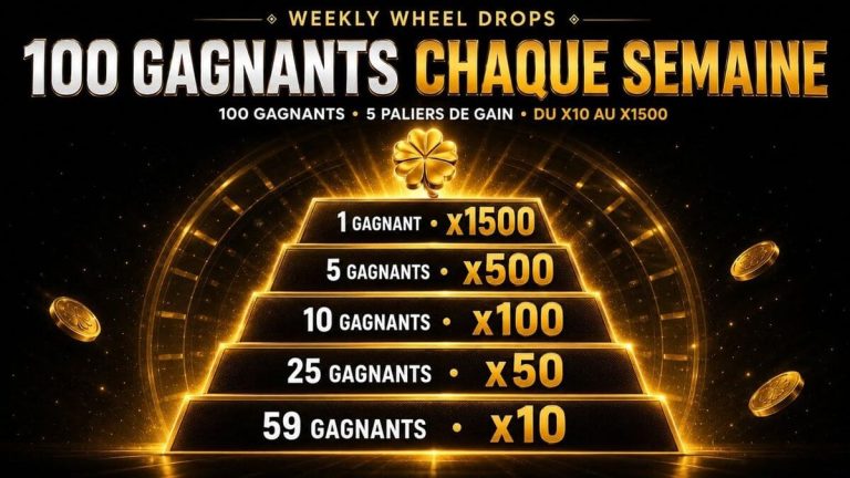 Golden Palace Casino bonus hebdomadaire
